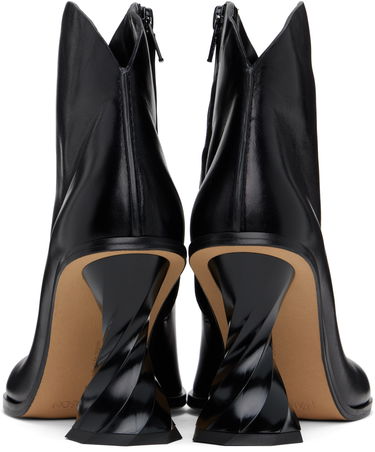 Одяг JW Anderson JW Anderson Twisted Heel Ankle Boots чорний | ANW43211A, 1