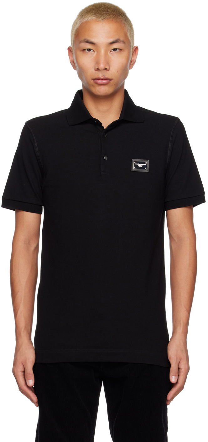 Сорочка поло Dolce & Gabbana Black Tag Polo чорний | G8PL4TG7F2H