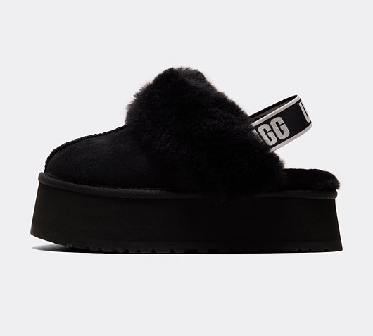 Кросівки та взуття UGG Funkette Slide чорний | 1113474-BLK