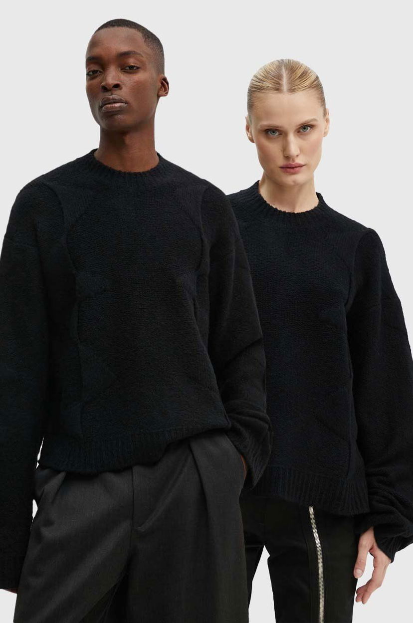 Cветр HELIOT EMIL Black Warm Wool Sweater чорний | PREAW24.M.07.063.BLK01