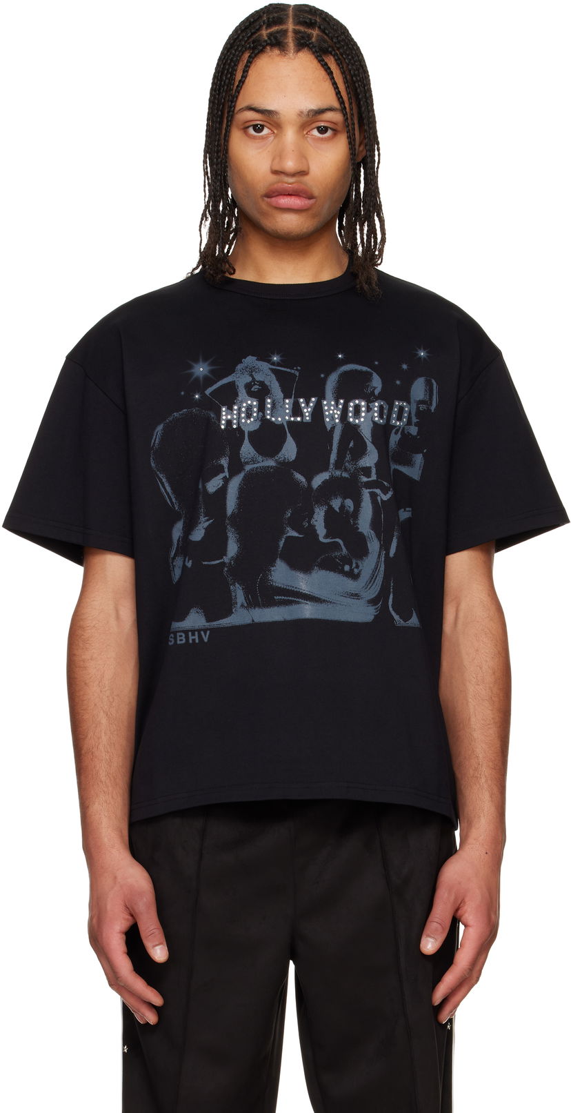 Кроп-топи MISBHV MISBHV 'Hollywood' Graphic T-Shirt чорний | 250M111
