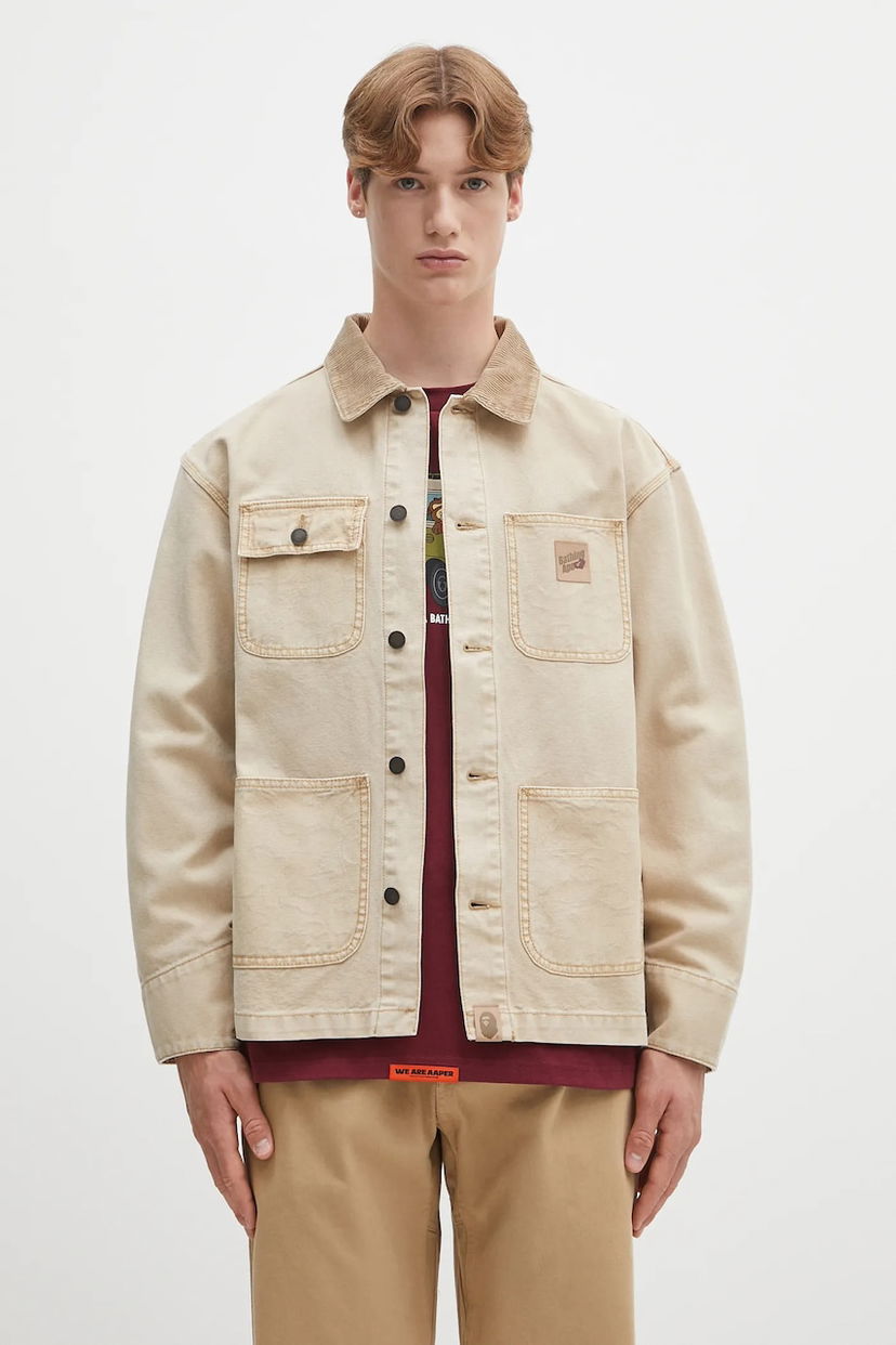Куртка BAPE A Bathing Ape Chore Coat бежевий | 1L30140308