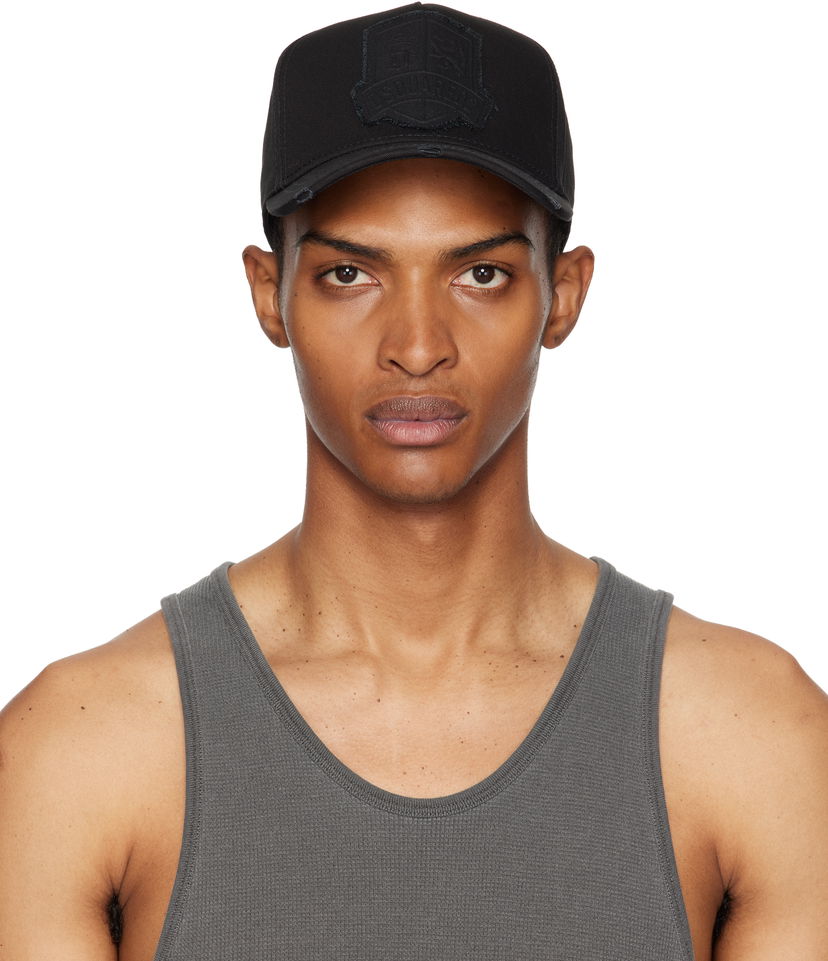 Кепка DSQUARED2 Dsquared2 Logo Baseball Cap чорний | BCM0928_05C00001