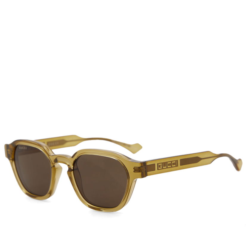Сонцезахисні окуляри Gucci La Piscine Sunglasses Yellow/Brown Коричневий | GG1730S-003