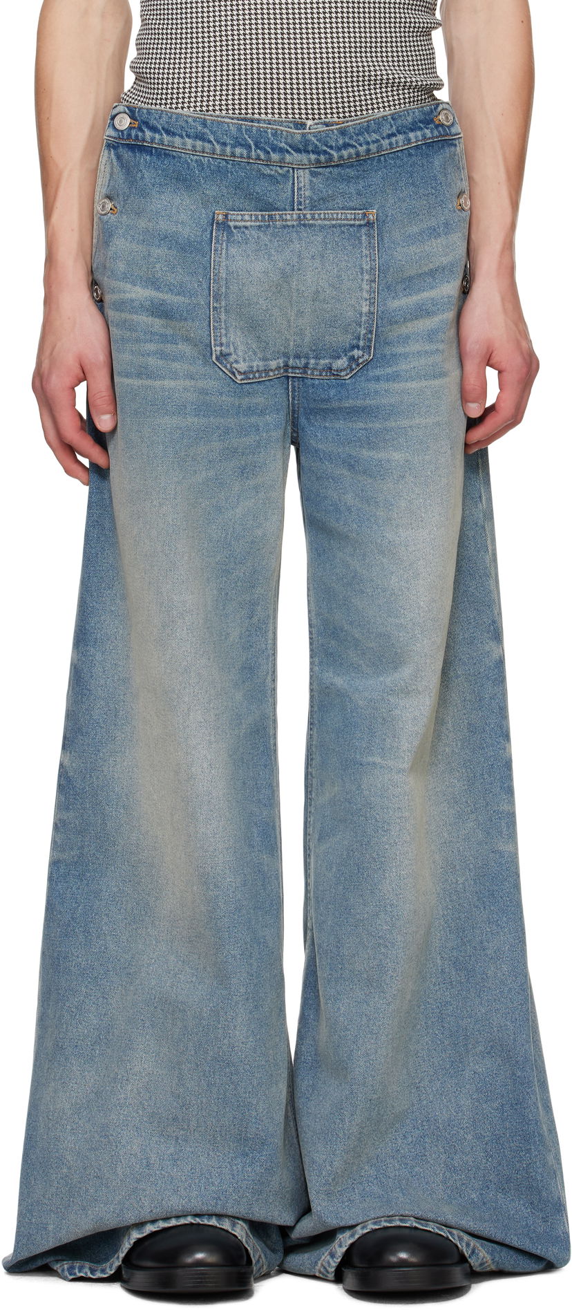 Джинси Courrèges Courrèges One Pocket Baggy Jeans Синій | 324DPA238DE0033