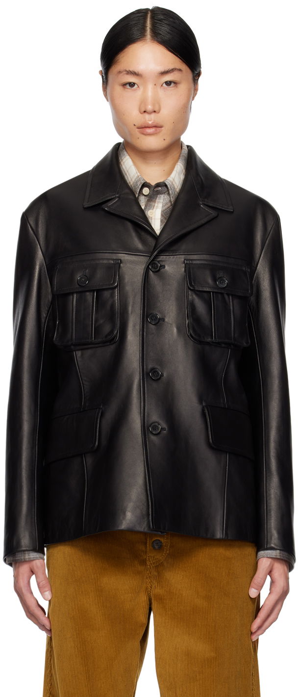 Куртка Paul Smith Paul Smith Commission Edition Leather Jacket чорний | M1R-462Y-L02186-79