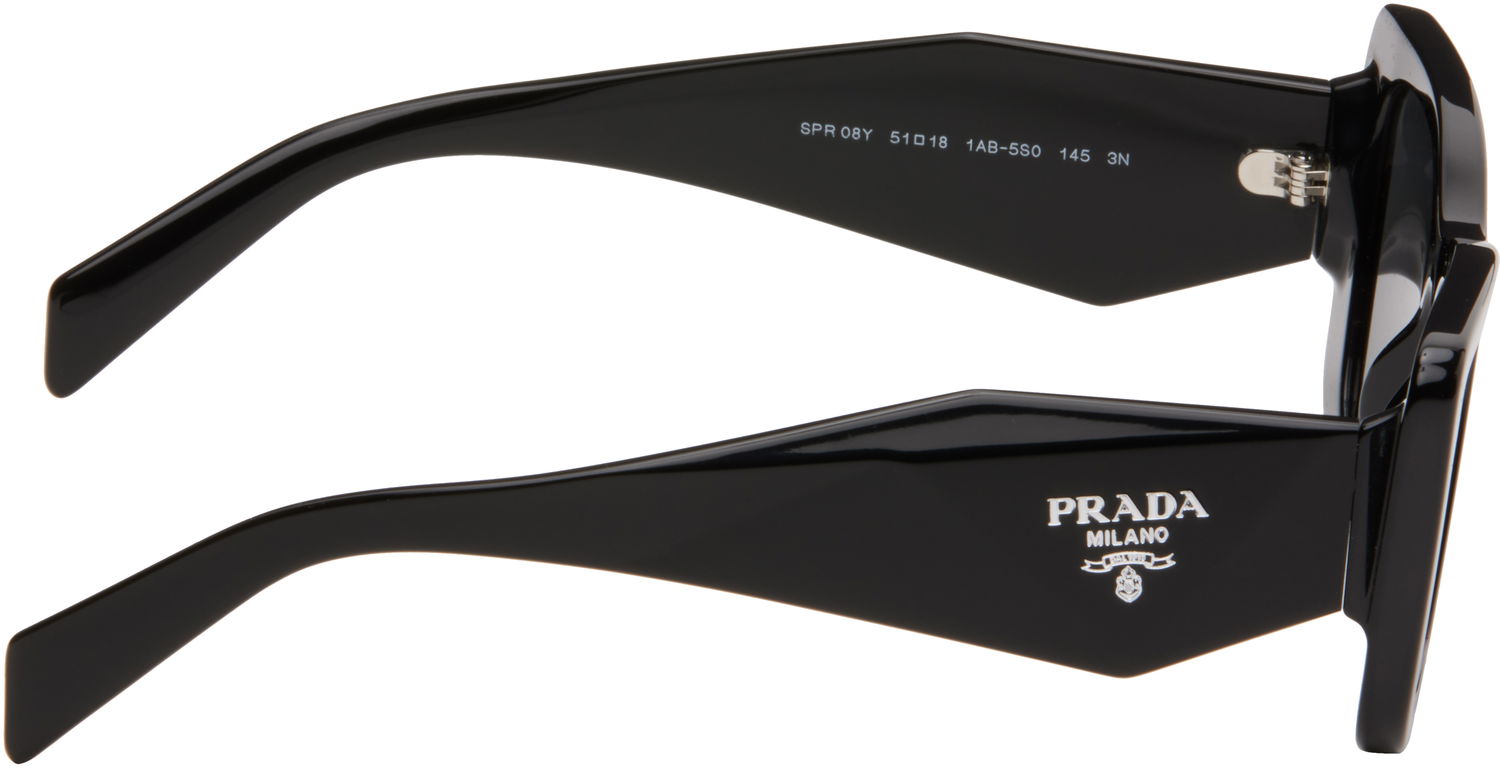 Сонцезахисні окуляри Prada Thick Cat Eye Acetate Sunglasses чорний | 0PR 08YS 8056597517430, 1