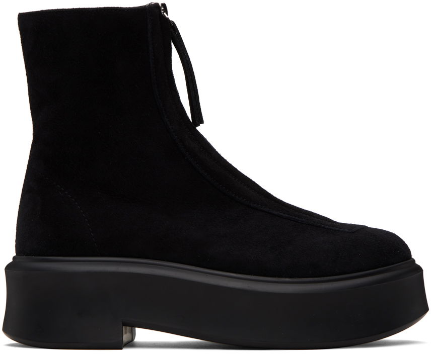 Одяг The Row The Row Zipped I Suede Boots чорний | F1144-L25, 0