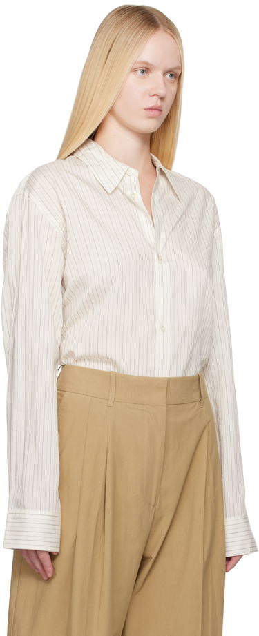 Сорочка Studio Nicholson Studio Nicholson Striped Button-Down Shirt чорний | VIEW SNM - 1126, 4