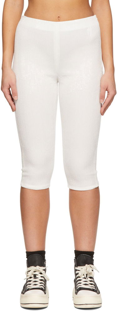 Шорти We11done We11done Sequin Cycling Shorts білий | WD-PT1-22-295-W-WH, 0