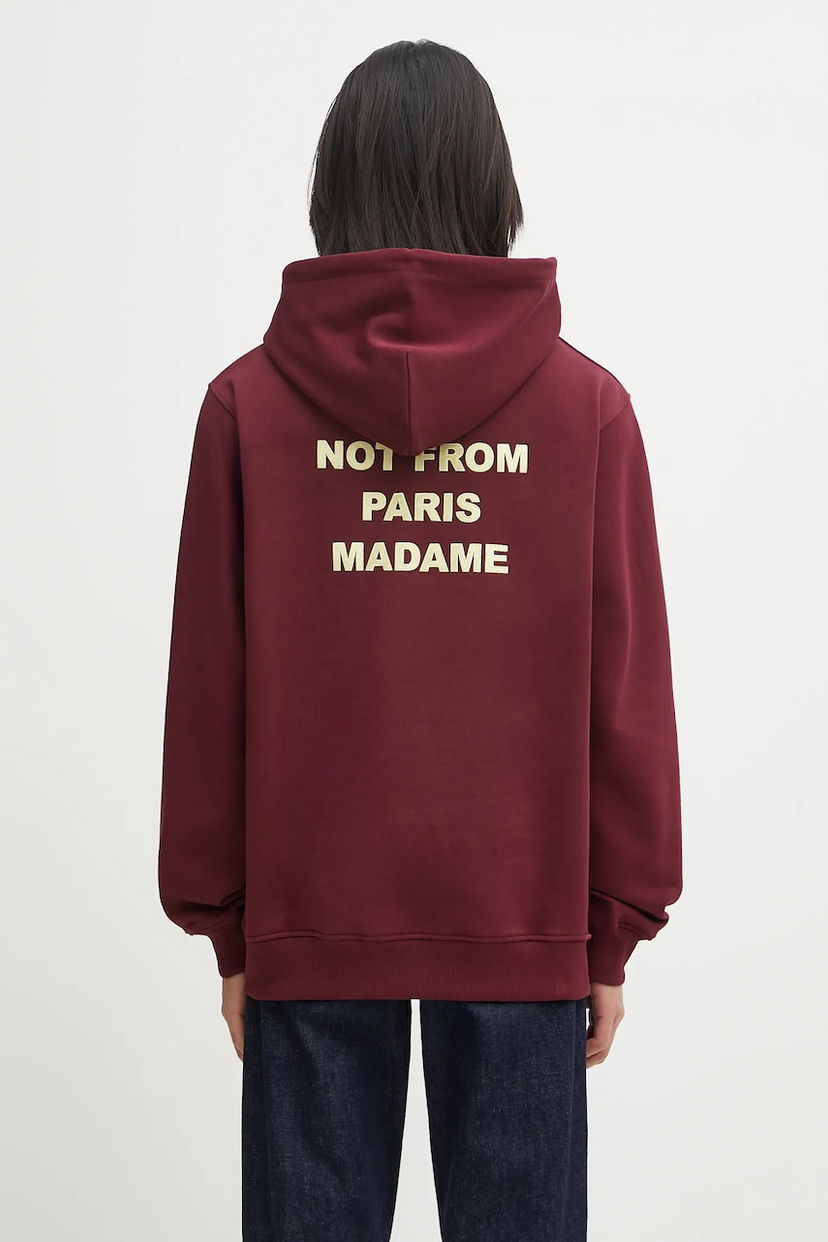 Світшоти Drôle de Monsieur Drôle de Monsieur Le Hoodie Slogan Бордовий | I.HO162.CO127
