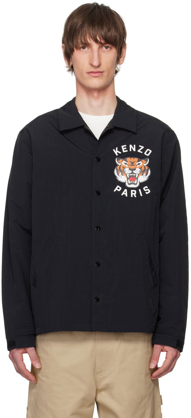 Куртка KENZO Paris Lucky Tiger Jacket чорний | FE55BL0629NG