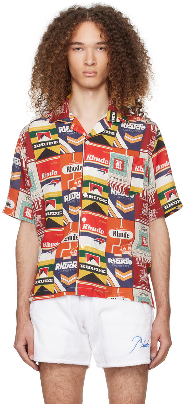 Сорочка Rhude Printed Shirt Різнокольоровий | RHPS24SR04174362