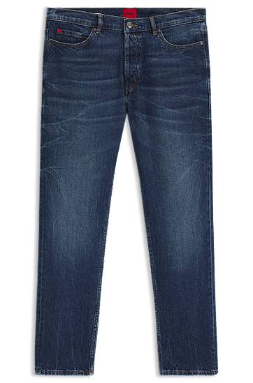 Джинси BOSS Tapered-Fit Stretch Denim Jeans Синій | 50542679