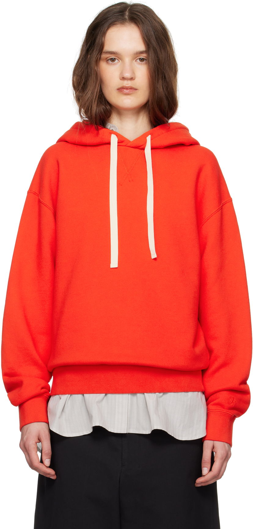 Світшоти Jil Sander Jil Sander Drawstring Hoodie Червоний | J40GU0121_J20295
