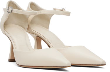 Одяг Aeyde Aeyde Salvi Ankle Strap Heels білий | A11-PU-VDHP75ST167-SS25-100-007, 3