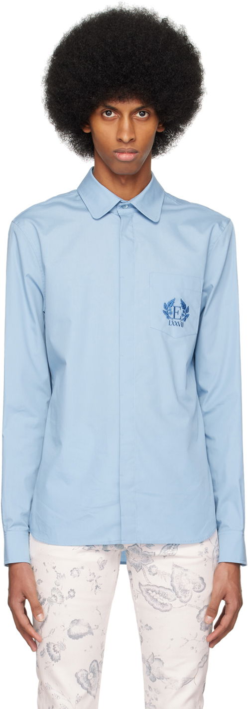 Сорочка Erdem Luke Pocket Light Blue Dress Shirt Синій | MS23_524MSBCP LUKE SHIRT