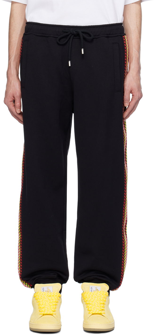 Спортивні штани LANVIN Side Curb Sweatpants чорний | RM-TR0063-J212-P24