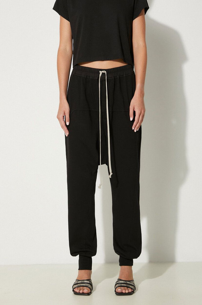 Штани карго Rick Owens Prisoner Drawstring Pants чорний | DS02D2330.RIG