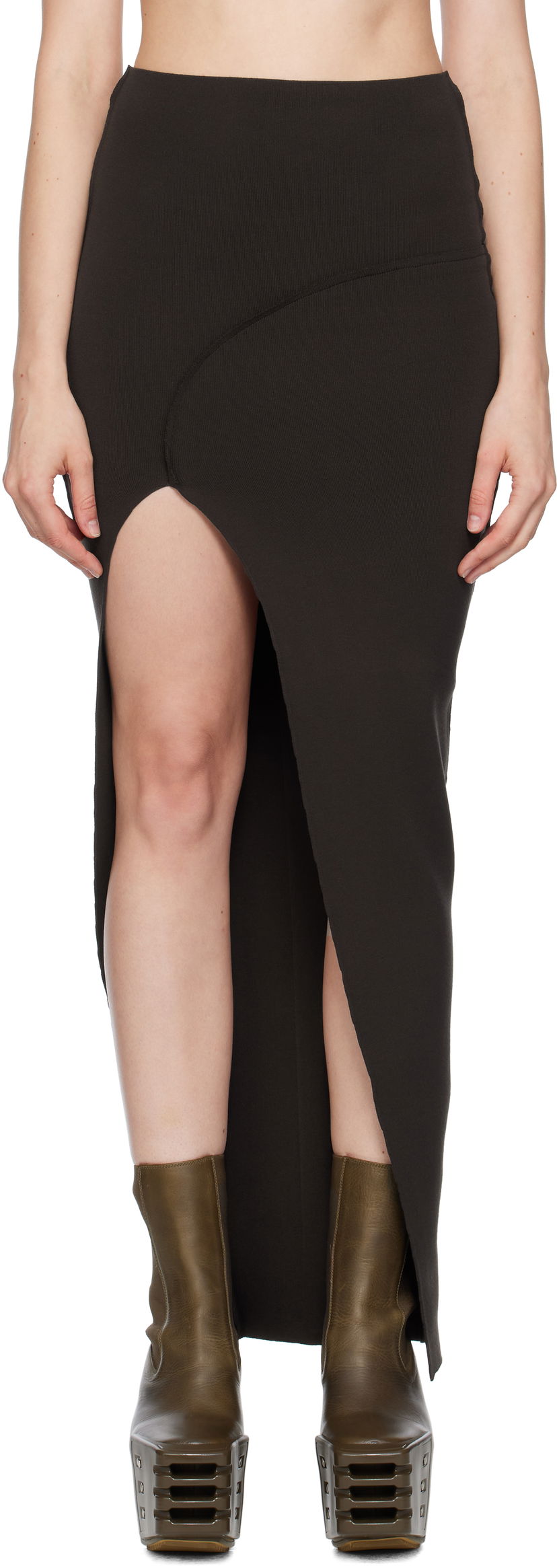 Спідниця Rick Owens Rick Owens Theresa Maxi Skirt чорний | RP02E4696 KST