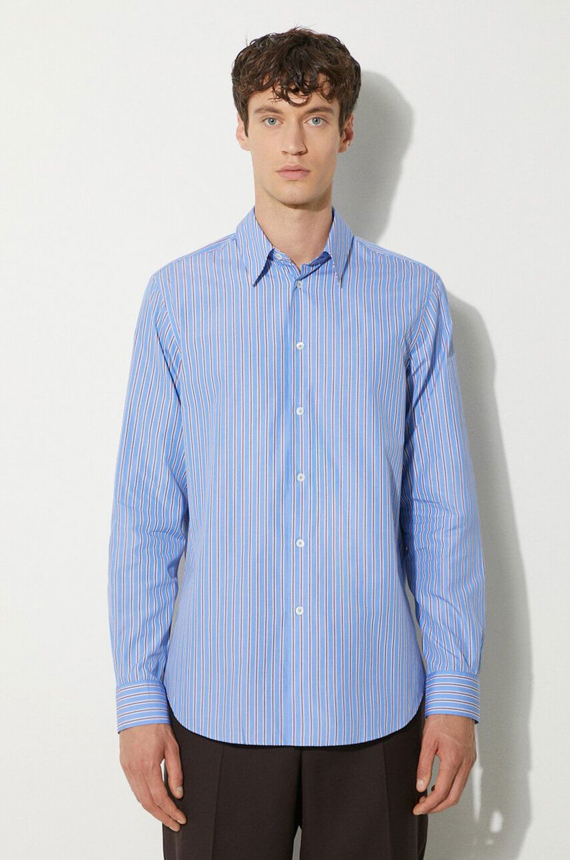 Сорочка Paul Smith Paul Smith Regular Fit Striped Cotton Shirt Синій | M1R.700Y.N02387