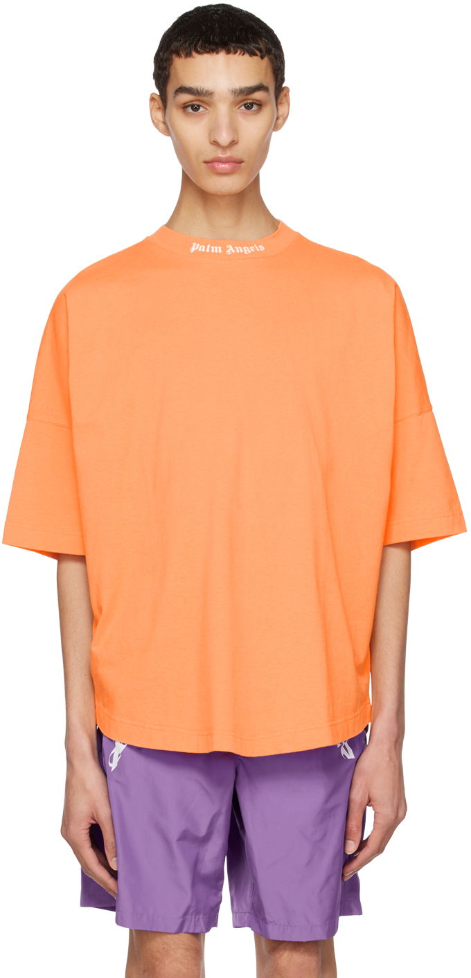 Футболка Palm Angels Orange Oversized Помаранчевий | PMAA002C99JER0062301