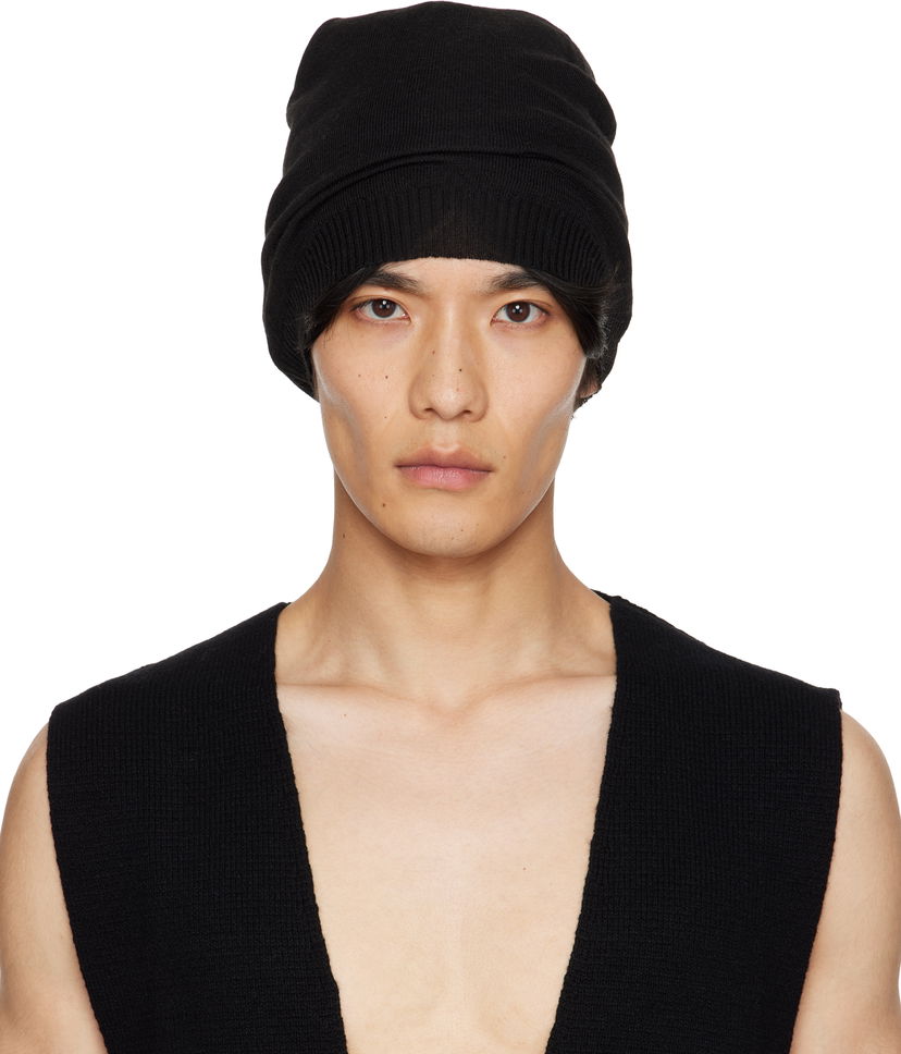 Шапка Rick Owens Rick Owens Concordians Beanie чорний | RU02E1494 M