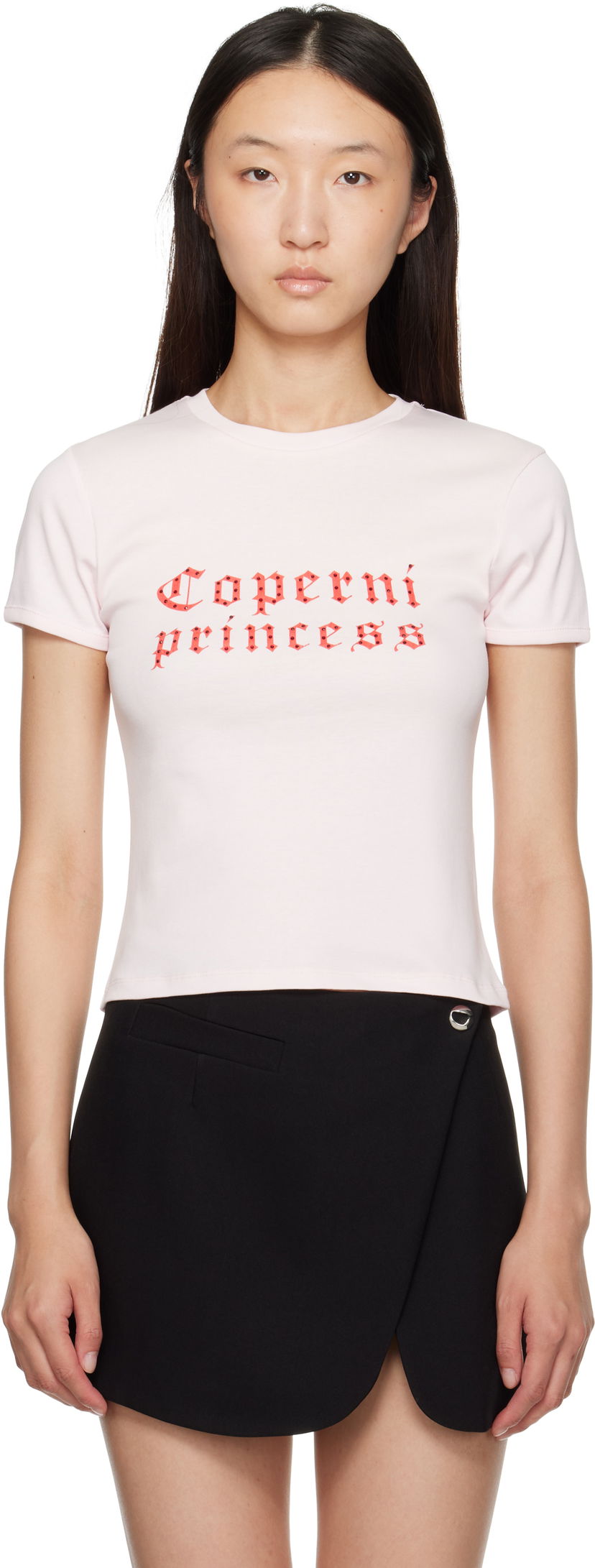 Футболка Coperni Coperni Princess Slim-Fit T-Shirt Рожевий | DJS07F5017