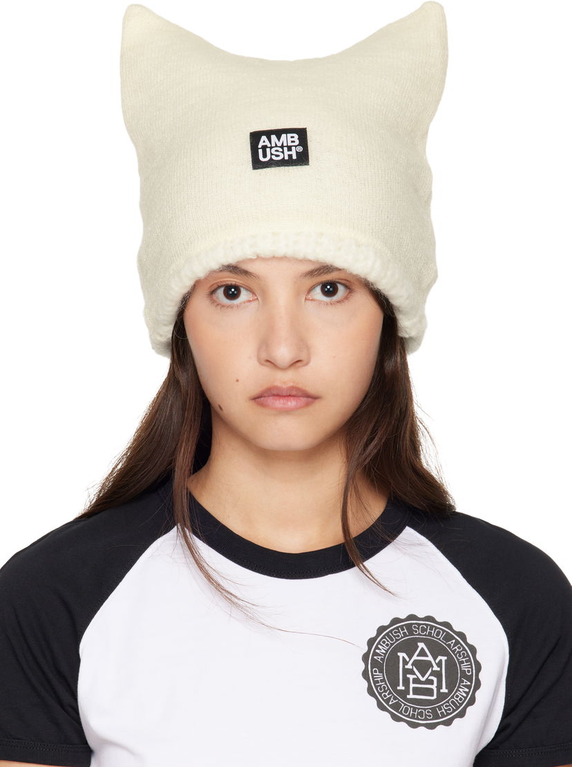 Шапка Ambush Exclusive Rave Beanie бежевий | BWLC003F24KNI0013100
