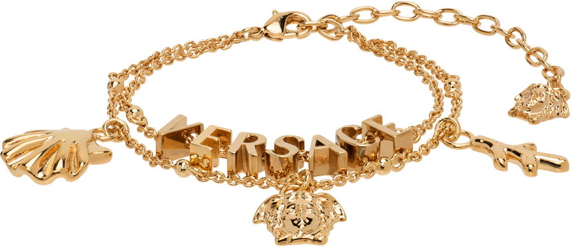 Браслет Versace Versace Icons De La Mer Gold-Tone Charm Bracelet Металік | 1020565_1A00620