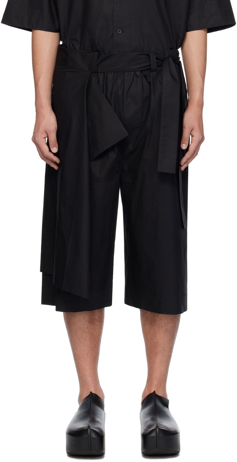 Шорти Craig Green Craig Green Towel Shorts чорний | CGSS25CWOTRS84