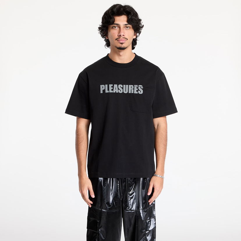 Футболка Pleasures Heavyweight T-Shirt With Pocket чорний | P24W009 BLACK