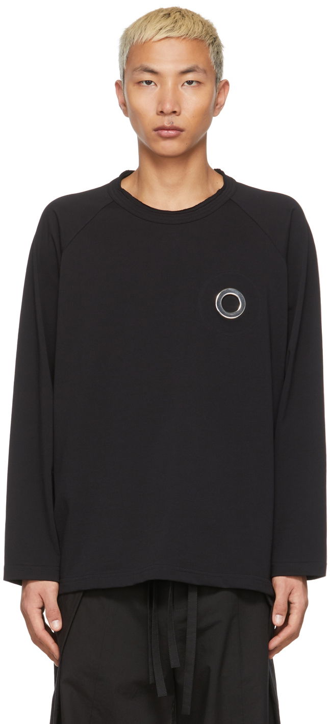 Футболка Craig Green Eyelet Long Sleeve T-Shirt чорний | CGSS22CJETSS03