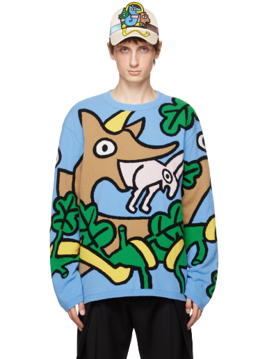 Cветр Walter Van Beirendonck Wisdom Sweater Синій | 5007