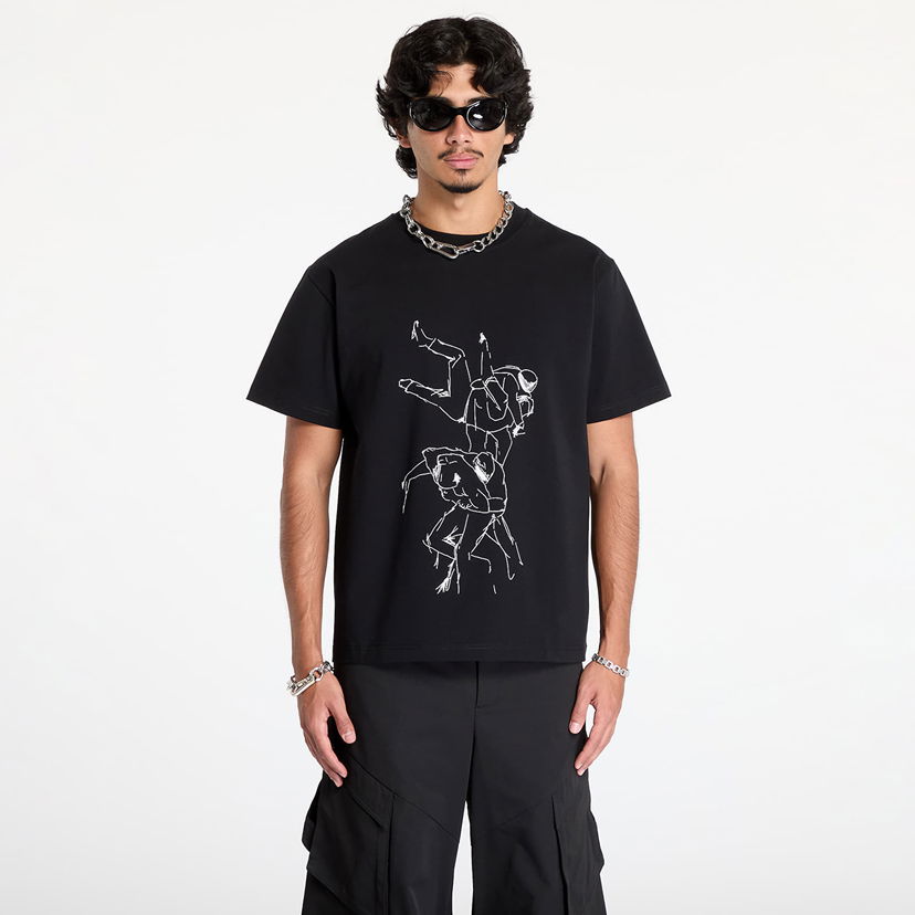Футболка HELIOT EMIL Shelter Printed T-Shirt чорний | PREAW24_M_09_125_BLK01