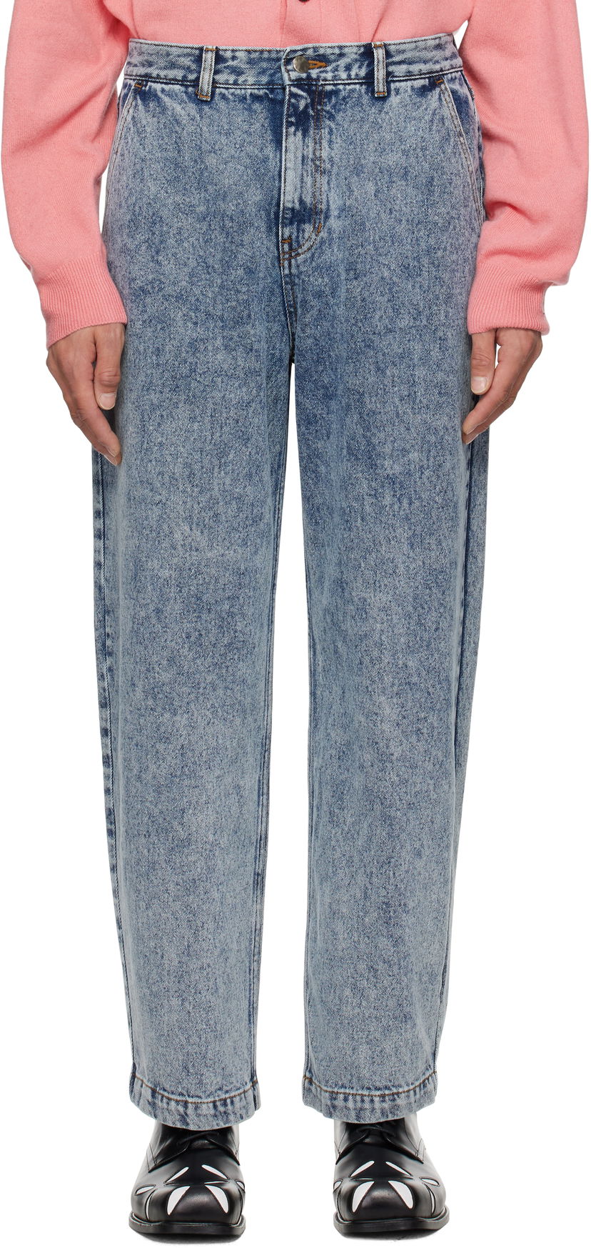 Джинси ADER ERROR ADER error Sig; TRS Tag 03 Jeans Синій | BO42FYJE0103BL