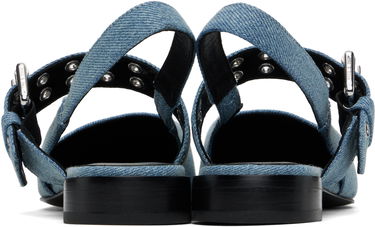 Одяг rag & bone rag & bone Astra Slingback Ballerina Flats Синій | WFF24SF002UB2, 1