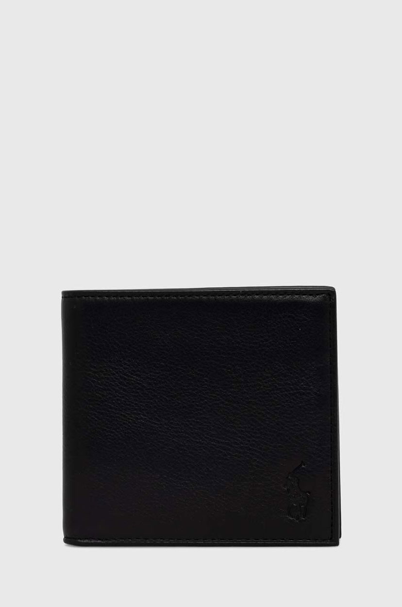Гаманець Polo by Ralph Lauren Polo Ralph Lauren Leather Wallet чорний | 405913723