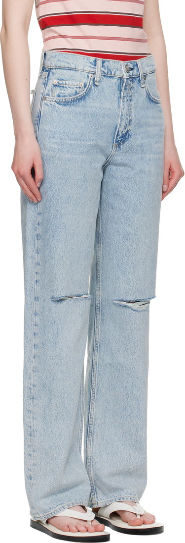 Джинси rag & bone rag & bone Shea Relaxed High Rise Jeans Синій | WDD25P1006RGCH, 1