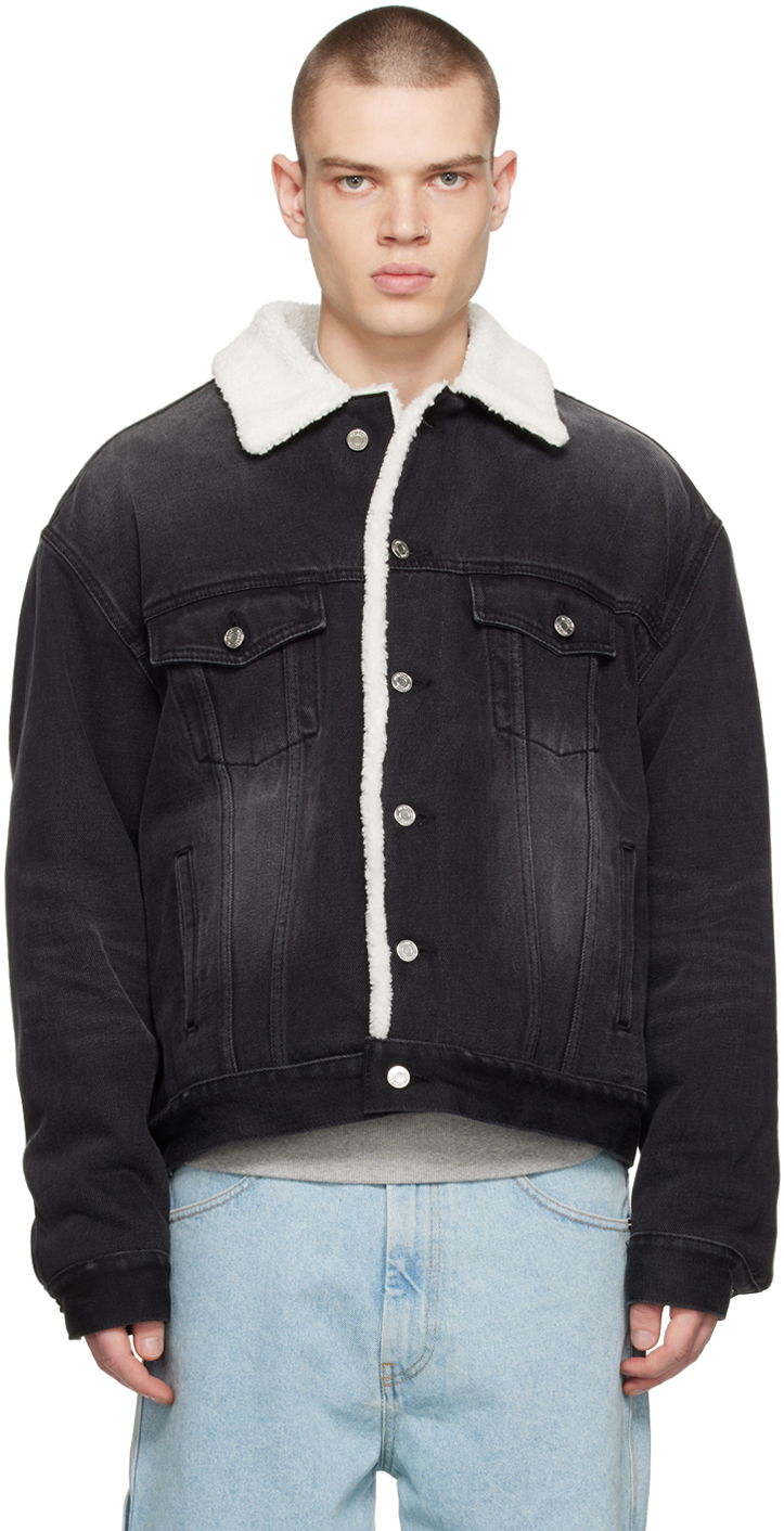 Куртка We11done Oversized Faux-Shearling Jacket чорний | WD-DJ3-22-378-U-BK
