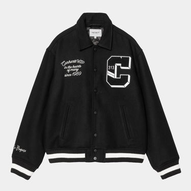 Куртка бомбер Carhartt WIP WIP World Class Varsity Jacket чорний | I035432_6, 5