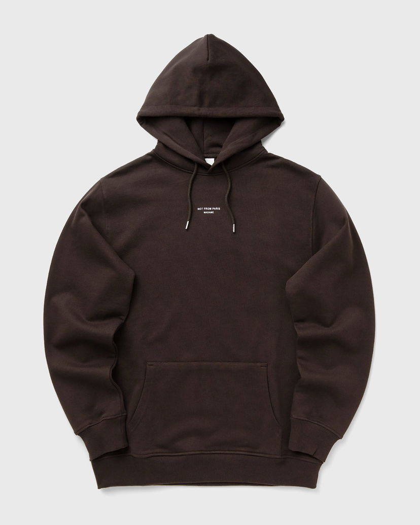 Світшоти Drôle de Monsieur Classic Slogan Hoodie Коричневий | I-HO161-CO127-DBN