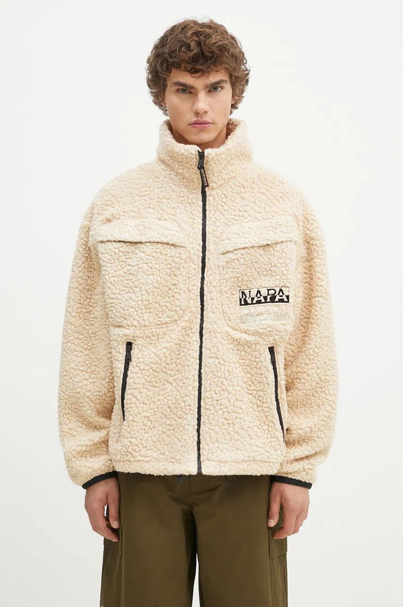 Куртка Napapijri Fleece Jacket T-Jaman бежевий | NP0A4HZNN1J1
