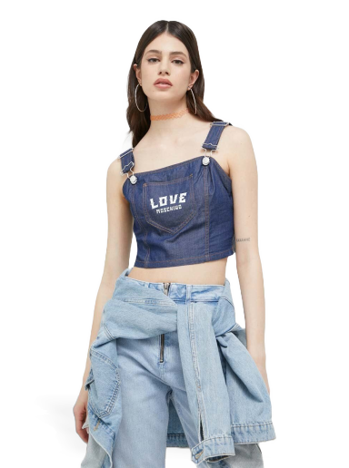 Безрукавка Moschino Love Tank Top темно-синій | W.C.E77.01.T.174A