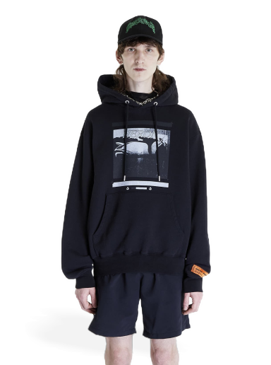 Світшоти HERON PRESTON Misprinted Heron Hoodie чорний | HMBB024S23JER0051010