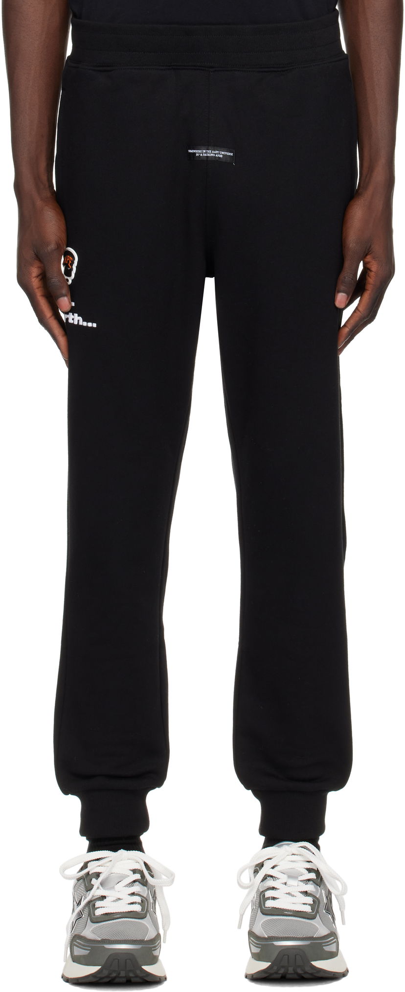 Спортивні штани AAPE by A Bathing Ape AAPE by A Bathing Ape Main Sweatpants чорний | AAPPTMB637XXNBKX