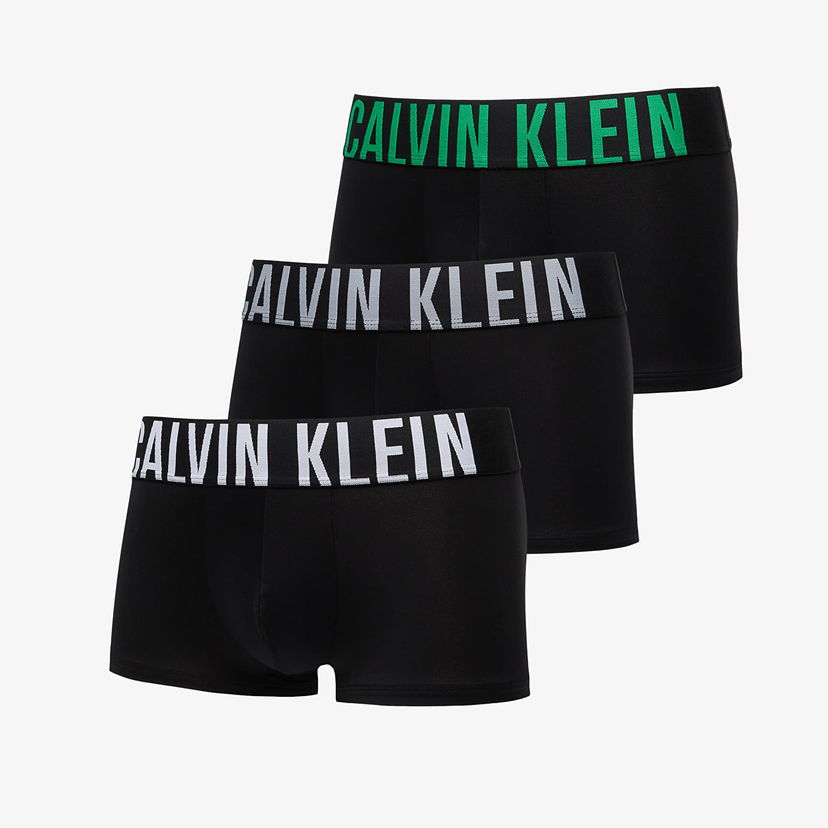 Боксери CALVIN KLEIN Intense Power Microfiber Stretch Low Rise Trunk 3-Pack Black чорний | 000NB3611A VPA