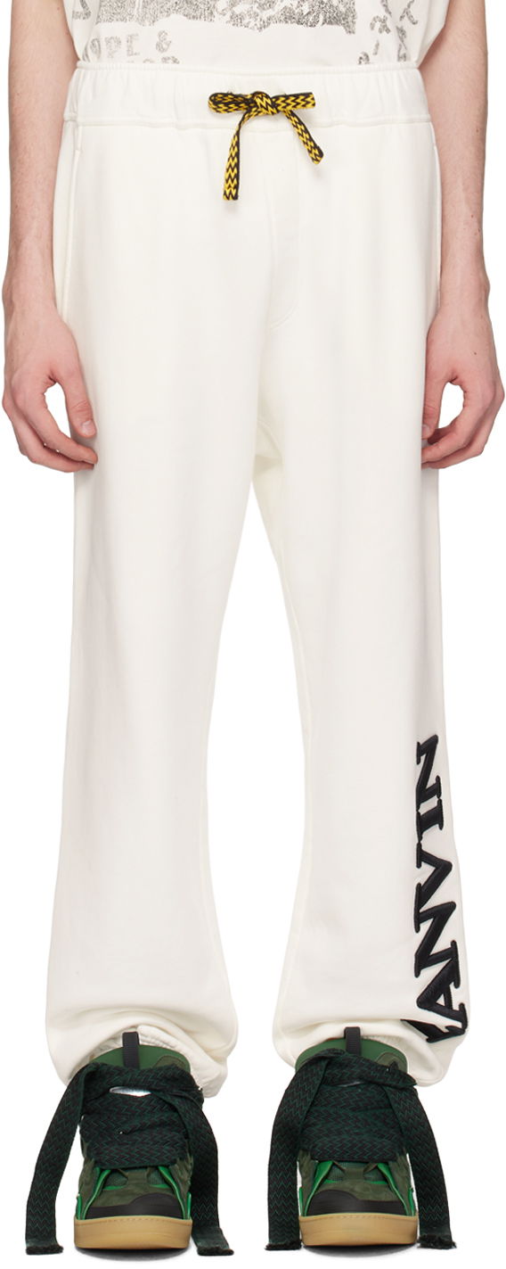 Спортивні штани LANVIN Future Edition Sweatpants білий | RU-TR0060-J115-P24