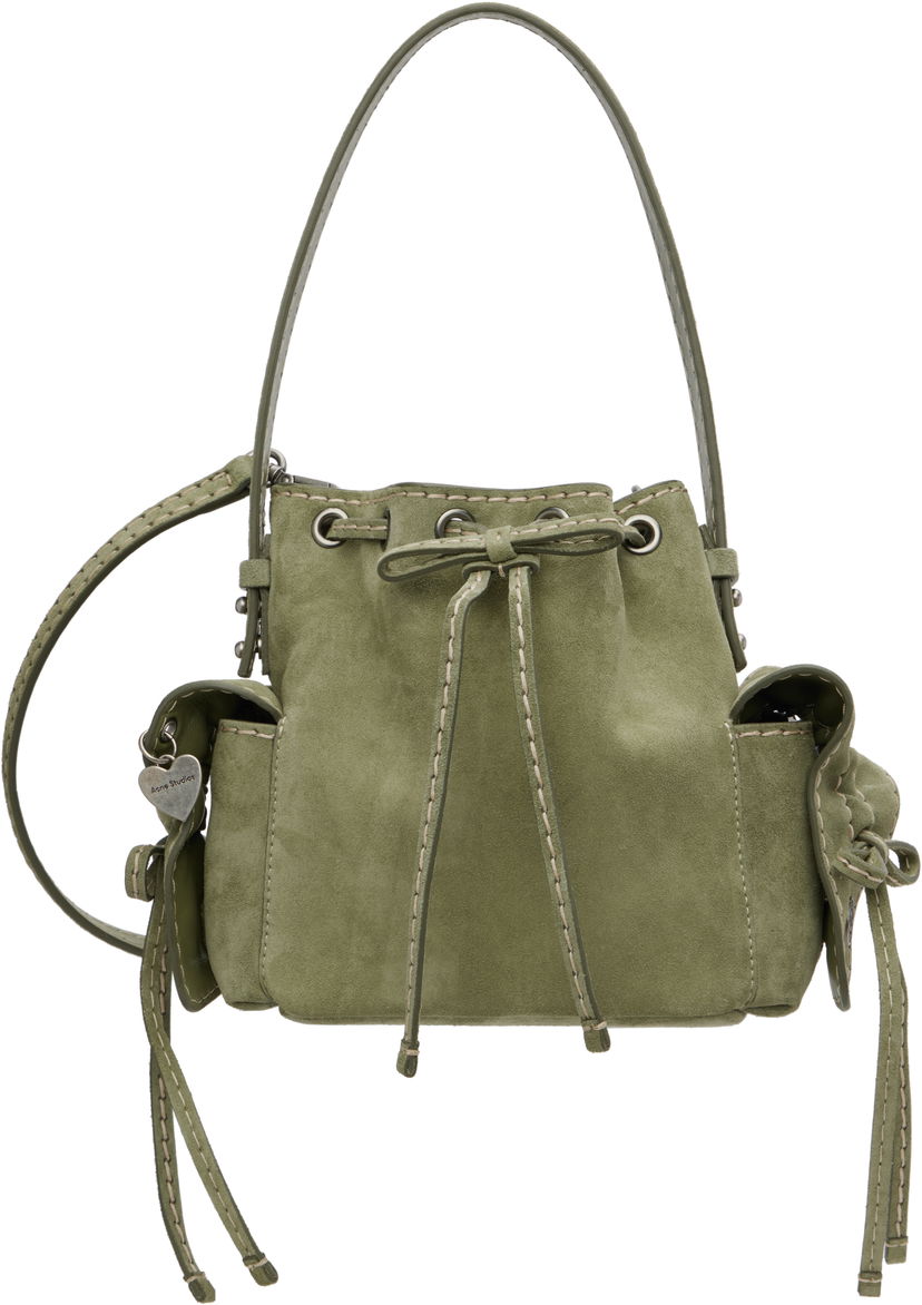 Сумочка Acne Studios Acne Studios Multipocket Mini Bucket Bag Зелений | A10458-