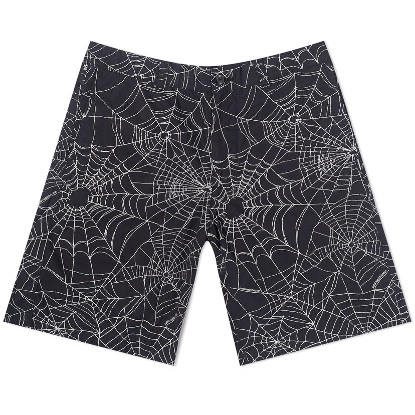 Шорти Neighborhood Neighborhood Spiderweb Shorts чорний | 231UTNH-PTM02-BLK